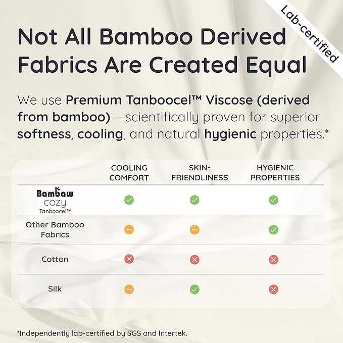 Bambaw King Sheet Set 6pcs – 100% Viscose Derived from Bamboo Sheets King Size Deep Pocket, Fits Up to 16'' with Elastic Corner Straps, Soft Cooling Sheets for Hot Sleepers (Moonlight Gray)