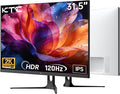 KTC 32 Inch 2K Computer Monitor, QHD (2560 x 1440) 120Hz Monitor with IPS Panel, Adaptive Sync, HDR10, HDMI/DP, Tilt Adjustable, VESA Compatible, Eye Care PC Monitor for Office Gaming, White