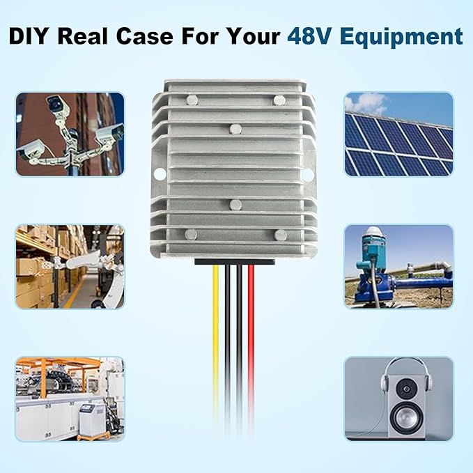 36V 48V to 12V Step Down Converter, 10A 120W Golf Cart, 36V 48V to 12V Buck Converter, DC DC Converter,Step Down Voltage Regulator Reducer