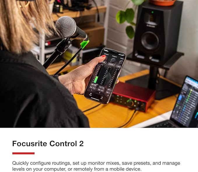 Focusrite Scarlett 18i16 4th Gen USB Audio Interface, for Songwriting, Music Production, Recording, and Podcasting — High-Fidelity, Studio Quality Recording, and All the Software You Need to Record