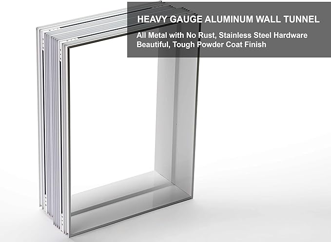 Power Pet, Fully Automatic Pet Door, Large, Wall Mount, by High Tech Pet Brand. Pet Operated, Air-Tight, Quick, Quiet Operation, Assembled in USA with USA Customer Service