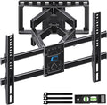 HOME VISION Full Motion TV Wall Mount for 32-85 inch TVs up to 132lbs, Fits 8”/ 12” /16” Wood Studs, TV Mount Wall Bracket with Dual Articulating Arms, Swivel, Tilt, Max VESA 600x400mm