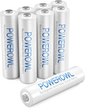 POWEROWL AAA Rechargeable Batteries, Rechargeable AAA Batteries 1000mAh High Capacity 1.2V NiMH Low Self Discharge Rechargeable AAA Battery, 8 Pack