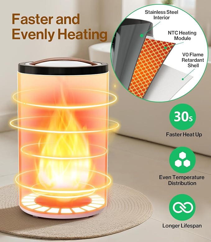Evenchic Towel Warmer, 20L Hot Towel Warmers for Bathroom with 24H Timer, Temperature Adjustable, LED Display, Auto Shut Off, Even Heated for Oversized Towels, Bathrobes, Blankets