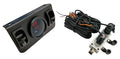 in Cab Dual Air Gauge Control Kit with Digital Paddle Switch for Air Pressure Sensor Control of Air Suspension Kit (Red)
