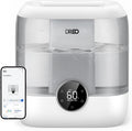 DREO Smart Humidifiers for Bedroom, 6L Top Fill Supersized Cool Mist Humidifier for Large Room, 60 Hour Runtime, Quiet Ultrasonic Humidifiers for Plants, Baby, Nursery, Indoor, Home, Night Light, Gray