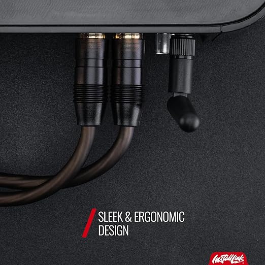 Install Link RCA Audio Cable for Subwoofer or Stereo Cable, Y Adapter 1-Male to 2-Female Splitter, 2pk