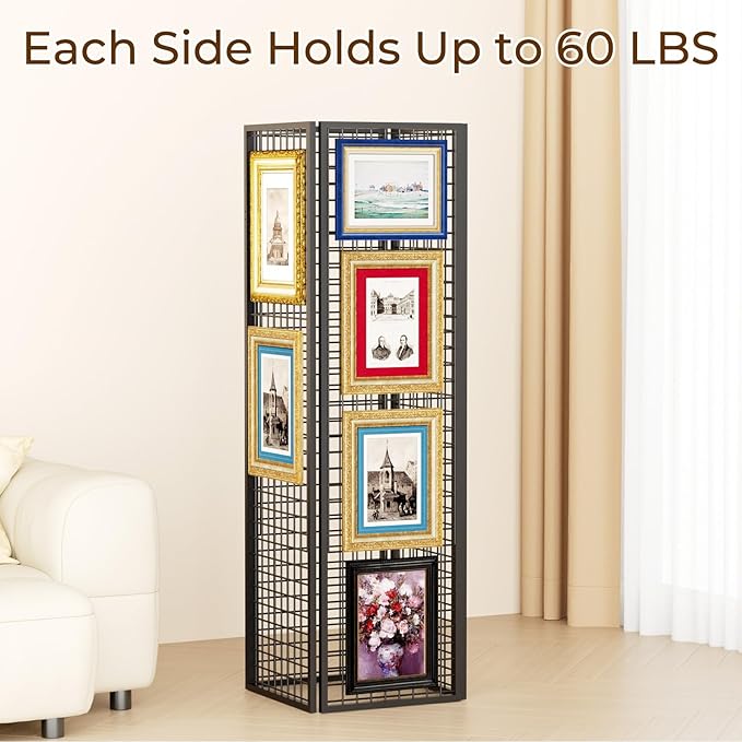 DEMEGA Grid Wall Panels Foldable Gridwall Panel Display Stand Art Show Display Panels for Vendor Events Craft Shows Merch Display