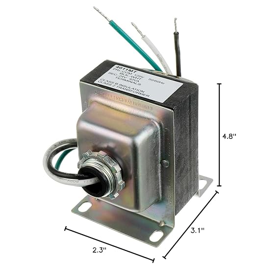 BOJACK 24V 40VA Thermostat and Doorbell Transformer, Power Supply Compatible with Nest, Ecobee, Sensi and Honeywell Thermostat, Nest Hello Doorbell and All Versions of Ring Doorbell