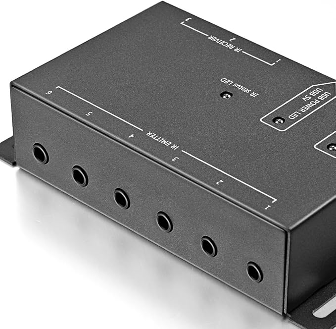 ICESPRING Infrared Repeater System IR Repeater Kit Control Up to 10 Devices Hidden IR System Infrared Remote Control Extender Kit