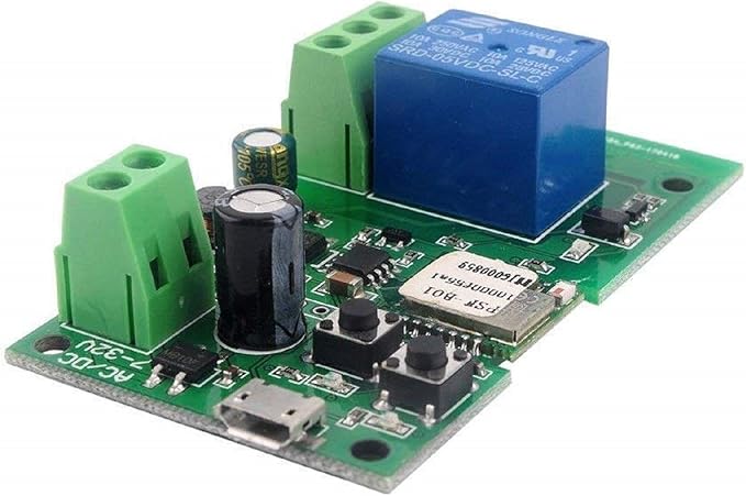 MHCOZY WiFi Wireless Smart Switch Relay Module for Smart Home 5V 5V/12V，Ba applied to access control, turn on PC, garage door (12V)