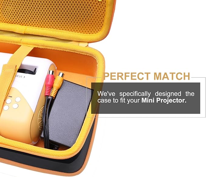 LTGEM Hard Travel Carrying Case for AuKing Mini Projector 2025/2024/2023 Upgraded, Case Only(Inside: 9.2"x6.2"x2.4")