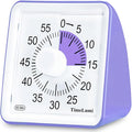 TimeLumi 60-Minute Visual Timer for Kids, Time Management Tool Study Classroom Timer, Home Edition Silent Countdown Timer for Toddler, Teachers and Adults (Purple)