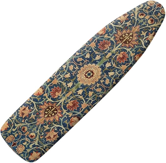 ZCFYGDX Vintage Flower Print 14 x 45 Ironing Board Covers Nylon Buckle Straps Fasteners & Elastic Edge Stain Resistant Breathable,Suitable for Multi-Size Iron Board Relaxing Ironing Experience