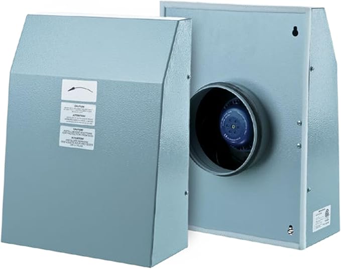 VENTS-US VCN 125 - Wall Mounted Outdoor Exhaust Ventilation Fan Compatible with 5 Inch Duct Diameter - 248 CFM