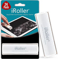 Screen Cleaner by iRoller - Pack of 24 - No Need for Spray or Wipes, Liquid Free - Reusable & Washable -Portable iPad Screen Cleaner for Touchscreen- Ideal for Phone, iPhone, MacBook, Monitor - 3.5"