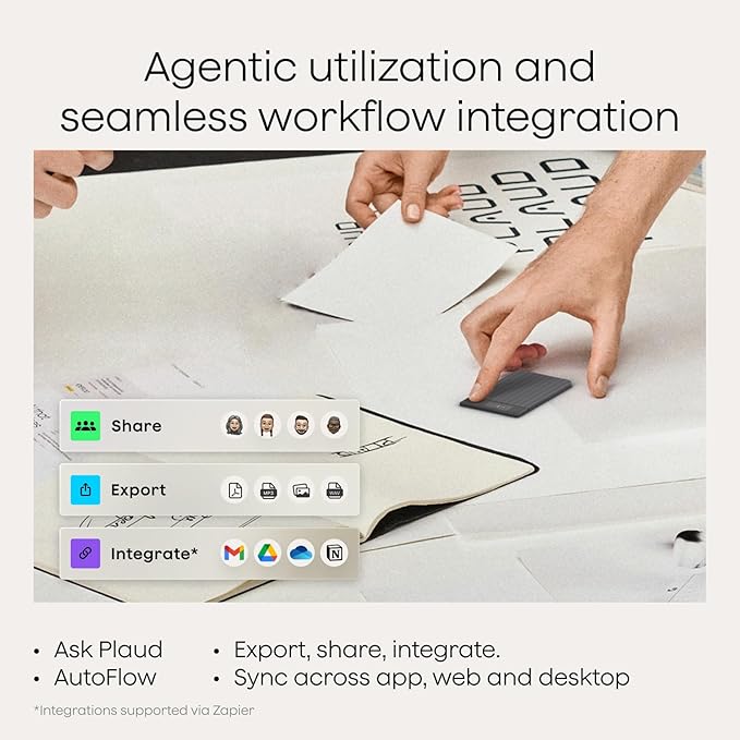 Plaud Note Pro AI Voice Recorder, Transcribe & Summarize with AI, App Control, Note Taker for Meetings & Calls, Supports 112 Languages, Ultra-Slim w/InstantView Display, Case Included, Black