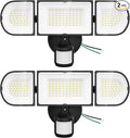 150W Motion Sensor Lights Outdoor for Outside, 15000LM LED Flood Lights Outdoor wired Dusk to Dawn, Exterior Security Floodlight Fixture Waterproof IP65, Outdoor Lighting for House, Garage 2 Pack