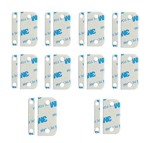Replacement Adhesive for Ring Alarm Contact Sensors & Magnets (2nd Gen) – Double-Sided Mounting Tape for Secure Installation, Pack of 10 Sensor Pads & 10 Magnet Pads, Pre-Cut, No Cutting Needed