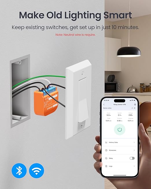 SwitchBot Smart Relay Switch (Relay Switch 1PM US)