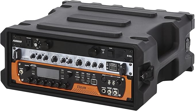 Gator Cases Pro Series Rotationally Molded 4U Rack Case with Standard 19" Depth, Made in USA (G-PRO-4U-19)
