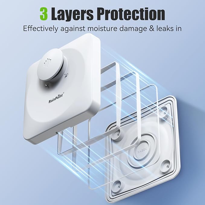 RainPoint WiFi Water Leak Detectors for Home - IP66 Waterproof Grade Water Sensor Leak Detector Kit with Hub, Powerful Alarm Siren, Includes 3 Water Alarm Leak Detectors & One WiFi Gateway Hub
