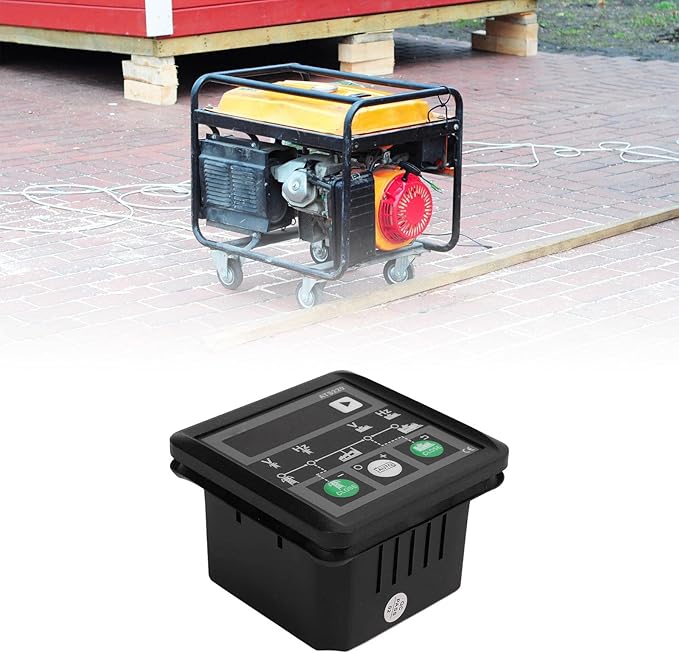 Fafeicy IP54 ATS220 AC30‑300V Mains Genset Power Controller Automatic Switch Module with LED Display, Voltage Frequency Simulation Control