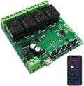 Newgoal 4-Channel WiFi Smart Switch Relay Module, TUYA/Smart Life App for Smart Home Remote Control, Momentary Time Adjustable, Compatible with Alexa/Google Assistant