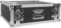 Sound Town 4U PA/DJ Rack/Road Case, 4-Space, with 21" Rackable Depth, Plywood, Metal Ball Corners, Pro Tour Grade Flight Case (STRC-4U)