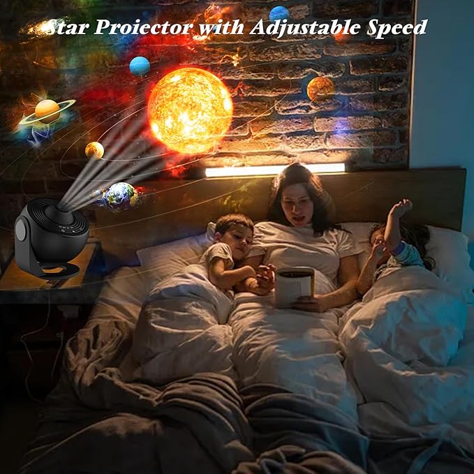 Star Projector,Upgraded 13 in 1 HD Planetarium Galaxy Projector for Bedroom,Night Light Projector with Adjustable Knob,360° Rotating and Timer,Galaxy Ceiling Projector for Kids,Adults,Gifts,Room Decor