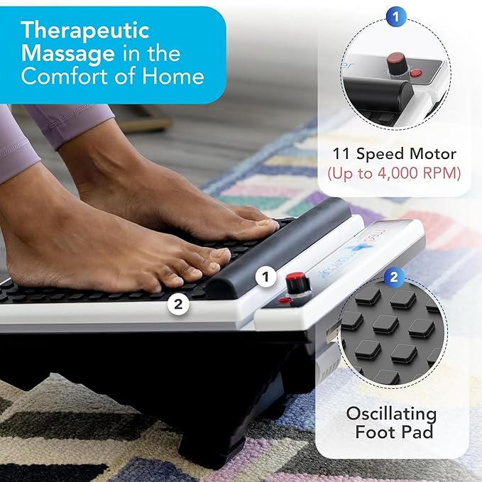 MedMassager Foot & Body Plus Combo| Deep Tissue Massage Therapy Units, at-Home Massager, Dual Speed Motors | Reduces Pain & Improves Blood Circulation | MMF07 & MMB06