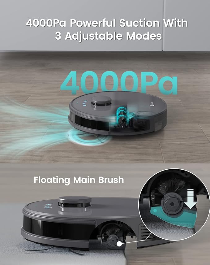 Lefant Robot Vacuum, 2200Pa Suction, 120 Min Runtime, Self-Charging Robotic Vacuum Cleaner, Slim, Quiet, WiFi/APP/Alexa