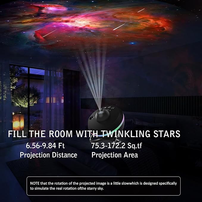 Galaxy Projector for Bedroom,Planetarium Star Projector with 4K Replaceable 13 Galaxy Discs,HD Image Large Projection Area,Starry Sky Night Light for Kids Adults Ceiling Home Theater Living Room Decor