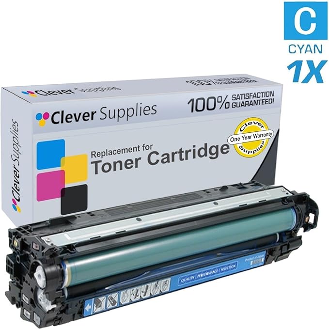 CS Replacement Toner Cartridge Compatible with HP CP4025n CE264X Black CF031A Cyan CF032A Yellow CF033A Magenta 646A & 646X Color Enterprise CM4540f MFP Enterprise CM4540fskm 5 Color Set