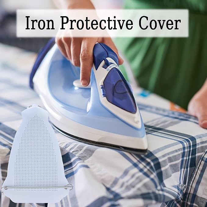 Universal Iron Protective Cover Shield, Breathable & High Temperature Resistant - Iron Protector for Ironing, Prevents Burn, Sticking, Protect Clothing from Damage (0.5MM)