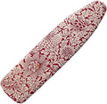ZCFYGDX Vintage Red Floral Print Ironing Board Cover with Elastic Edge 3 Bottom Nylon Buckle Straps Breathable Resist Scorch Staining Suitable for Size-M Iron Board House William Morris Decor
