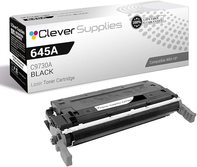 CS Replacement Toner Cartridge Compatible with HP 5500dtn C9730A Black 645A Color 5500 5500N 5500DN 5500DTN 5500HDN 5550 5550N 5550DN 5550DTN 5550HDN