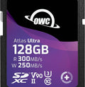 OWC Atlas Ultra 128GB SDXC UHS-II V90 Media Card