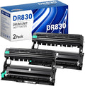 DR830 Drum Unit (Not Toner) Compatible Replacement for Brother DR830xl DR830 Drum TN830XL Toner Cartridge Use for HL-L2460DW HL-L2405W DCP-L2640DW Brother MFC-L2820DW MFC-L2900DW, 2 Pack of Black