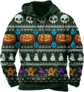 Halloween Hoodie Men Graphic Pumpkin Ghost Printed Sweatshirt Casual Trendy Long Sleeve Halloween Hooded Tops with Pockets