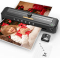 Laminator Machine 13-Inch,A3 Laminator Thermal with10 Laminating Sheets,Cold with Paper Trimmer Corner Rounder, High-Speed Jam-Free, Low-Noise Laminating Machine(Black)