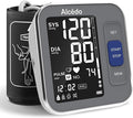 Alcedo Blood Pressure Monitor for Home Use, Automatic Digital BP Machine with Large Cuff for Upper Arm (Black Backlit Screen)