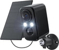 IHOXTX Security Cameras Wireless Outdoor: Cameras for Home Security WiFi Camera with Solar Panel Battery Powered Surveillance System Kit Motion Sensor Alarm Floodlight Night Vision IP66 Waterproof