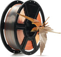 FLASHFORGE Silk Tri-Color Filament, Gold, Silver and Copper 3 in 1 Coextrusion Silk PLA Filament 1.75mm, 3D Printer Filament Color Change 1kg(2.2lbs) Spool, Dimensional Accuracy +/- 0.02mm