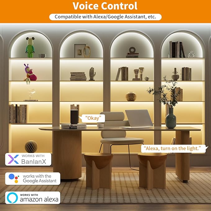 PAUTIX CCT LED Controller Kit SP542E Wi-Fi+Bluetooth, Compatible with Alexa/Google Assistant, App Control RF Remote, CCT LED Dimmer for LED Strip Light, Timing Function, Music Mode, Group Control