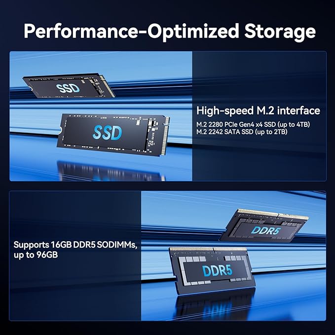 GEEKOM GT1 Mega AI Mini PC with 14th Gen Intel Ultra 9 185H, 16GB DDR5(Up to 96GB), 1TB NVMe SSD, Mini Desktop Computer Windows 11 Pro, Intel Arc GPU/Dual 2.5G LAN/WiFi 7/BT 5.4/USB4/3-Year Warranty