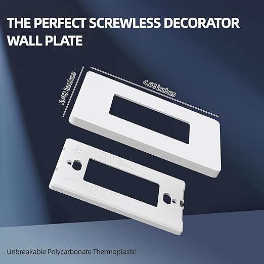 ThunderWay 3 Way Matte White Light Switch with Cover Plate, 15A 120/277 V Three Way Decorative Paddle Switches, Self-Grounding, Residential and Commercial Grade, UL Listed, 20 Pack
