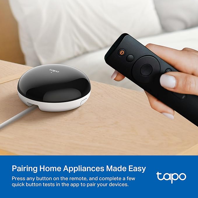Tapo Smart IR & IoT Hub with Chime - Universal Remote for TVs, ACS, & 18+ Device Types, Matter-Certified, Supports 8,000+ Infrared Brands, Voice & App Control, Custom Schedules & Automations, H110