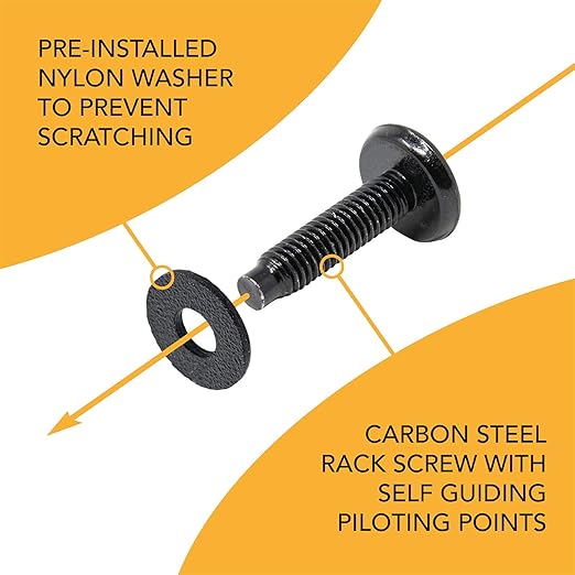 10-32 Rack Screws 115-Pack - Versatile Server Rack Accessories for Network Cabinets, Audio Mounts, Studs and Recording Studio Includes Nylon Washers. Perfect for Rackmounts