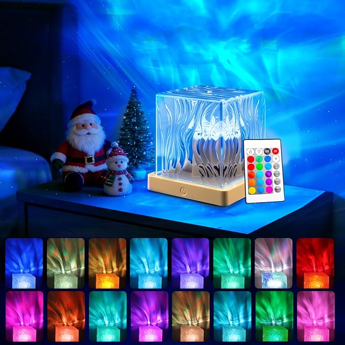 LZHYWEI Northern Lights Projector, 16 Colors Aurora Lamp Galaxy Projector fot Teens with Remote Control and Aurora Drift Effects for Bedroom Night Light for Kids, Christmas Gift for Boys & Girls